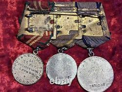 Set 3 Soviet USSR Russian Medals Military Medal of Honor /? Ombat merit SILVER