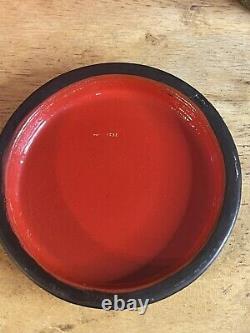 Set Of 2 Vintage USSR Round Lacquer Box