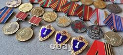 Set of 23 USSR Soviet russian military, labor, Jubilee medals. Description