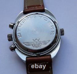Shturmanskie Vintage USSR Russian Soviet watch Poljot Chronograph 3133 9000