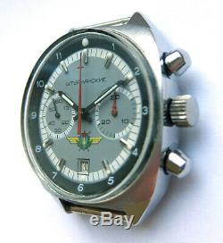 Shturmanskie Vintage USSR Russian Soviet watch Poljot Chronograph 31659 92353