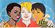 Soviet African Vietnam Women Rare Retro Vintage Ussr Russian Communist Poster