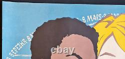 Soviet African Vietnam Women Rare Retro Vintage Ussr Russian Communist Poster