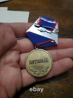 Soviet Cccp Russian Ussr Medal Veteran Of Vchk Kgb 80 & 90 Years Set