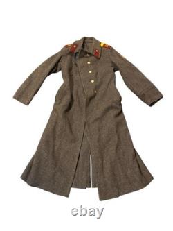 Soviet Coat Army USSR Shinel Military Jacket Russian Soldier's overcoat Winter