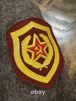 Soviet Coat Army USSR Shinel Military Jacket Russian Soldier's overcoat Winter