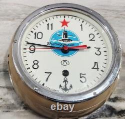 Soviet Era Russian Vostok Boat/Ship Submarine Navy Clock /Key? Free Shipping
