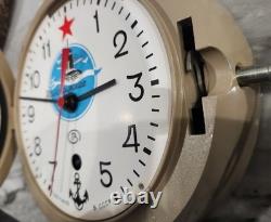 Soviet Era Russian Vostok Boat/Ship Submarine Navy Clock /Key? Free Shipping