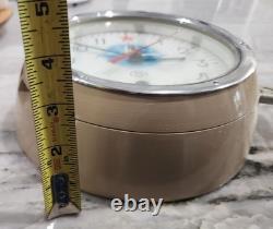 Soviet Era Russian Vostok Boat/Ship Submarine Navy Clock /Key? Free Shipping