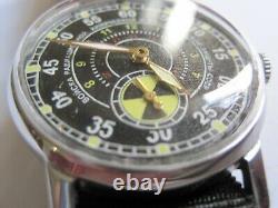 Soviet Men's Watch Pobeda Radiation Troops Russian Mechanical Watch Vintage USSR