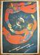 Soviet Original Russian Poster We Conquer Space And Time Ussr Cosmonaut 1986