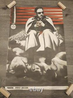 Soviet Propaganda Poster- Koretsky Chile Anti-USA Cold War Russian USSR