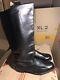 Soviet Russian Boots Officer Riding Chrome Rare Size 47! Leather Ussr