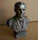 Soviet Russian Bust Gagarin Space Astronaut Metal Statue Kosmos Rare