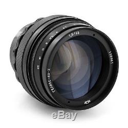 Soviet Russian Helios 40-2 85mm f/1.5 lens for Canon EOS Camera, Free US shipping