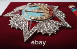 Soviet Russian Highest Award Ww2 Order Of Victory 1945. Swarovski Crystals Copy