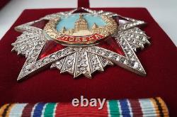 Soviet Russian Highest Award Ww2 Order Of Victory 1945. Swarovski Crystals Copy