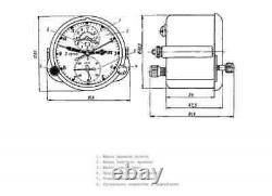 Soviet Russian MIG Clock AChS-1M Cockpit Military Aircraft Man Cave Desktop