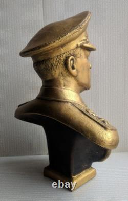 Soviet Russian Marshal USSR ZHUKOV Big bust statue figurine statue H=30 cm