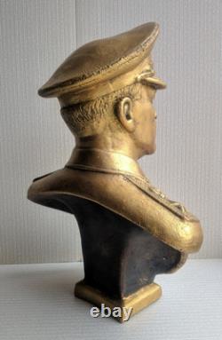 Soviet Russian Marshal USSR ZHUKOV Big bust statue figurine statue H=30 cm