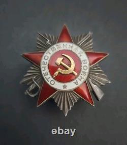 Soviet Russian Order of the Patriotic War 2nd Class Original Medal #268953