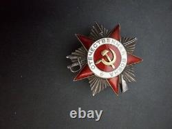 Soviet Russian Order of the Patriotic War 2nd Class Original Medal #268953