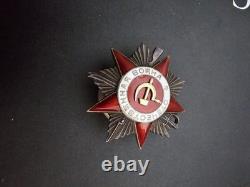 Soviet Russian Order of the Patriotic War 2nd Class Original Medal #268953