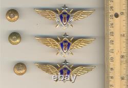 Soviet Russian Order red Medal star Banner badge Air Force Pilot wings(1504)