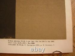 Soviet Russian Original POSTER Remember machine does not forgive mistakes USSR