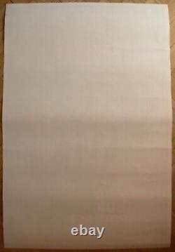 Soviet Russian Original POSTER Remember machine does not forgive mistakes USSR