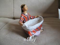 Soviet Russian Porcelain Figurine LFZ Uzbek Girl Lomonosov