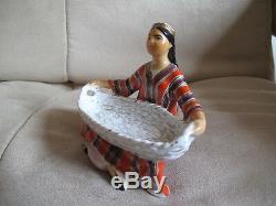 Soviet Russian Porcelain Figurine LFZ Uzbek Girl Lomonosov