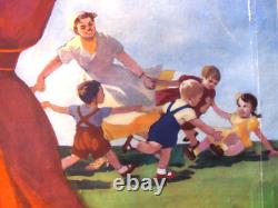 Soviet Russian Poster 1959 Very Rare, 100% Original