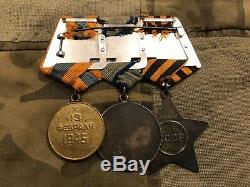 Soviet Russian Researched Order Of Glory Bravery Medal Group