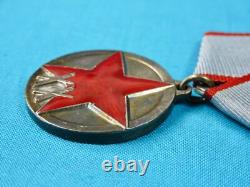Soviet Russian Russia USSR WW2 Silver 20 Years PKKA Medal Order Award Badge