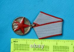 Soviet Russian Russia USSR WW2 Silver 20 Years PKKA Medal Order Award Badge