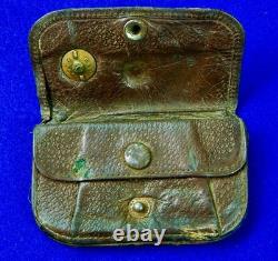 Soviet Russian Russia USSR WWII WW2 Coin Wallet with Badge Medal Pin