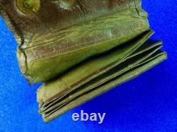 Soviet Russian Russia USSR WWII WW2 Coin Wallet with Badge Medal Pin