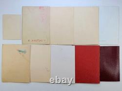 Soviet Russian Set 22 Medals, badges, 10 Documents of Veteran WW2, Army of USSR