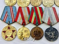 Soviet Russian Set 22 Medals, badges, 11 Documents of Veteran WW2 Army USSR WWII