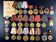 Soviet Russian Set Of 25 Medals And Badges Of Veteran Ww2 Ussr Army. Document