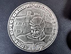 Soviet Russian Set of 25 medals and badges of Veteran WW2 USSR Army. Document
