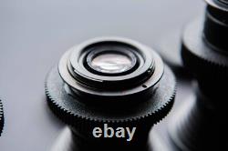 Soviet / Russian / USSR 37/58/85/135mm Cine Mod Lenses Set For Canon EF Mount