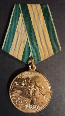 Soviet Russian USSR BAM Medal Award Order Badge With Document