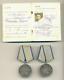Soviet Russian Ussr Complete Documented Group With 2 Bravery Medals