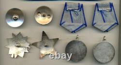 Soviet Russian USSR Complete Documented Group with 2 Bravery Medals