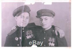Soviet Russian USSR Complete Documented Group with Two Orders of Glory