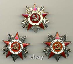 Soviet Russian USSR Documented Group with Rare Order Of Nevsky Type 1 #420