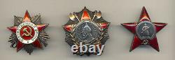 Soviet Russian USSR Documented Group with order of Nevsky