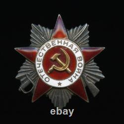 Soviet Russian USSR Medal Order of the Patriotic War 2nd Class MZPP, WARSAW 1945
